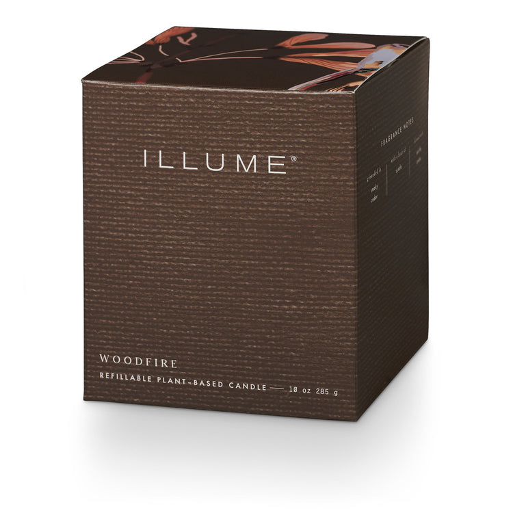 Woodfire Boxed Glass Candle