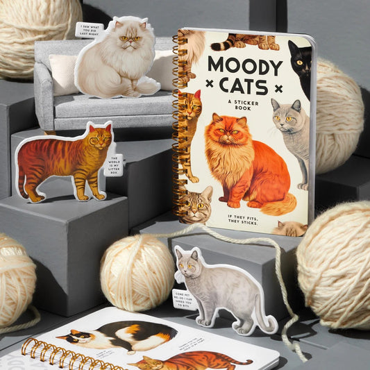 Moody Cats Sticker Book