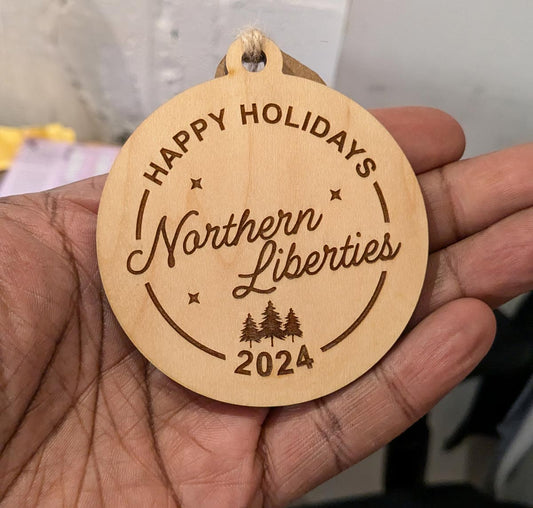 Northern Liberties 2024 Wood Ornaments