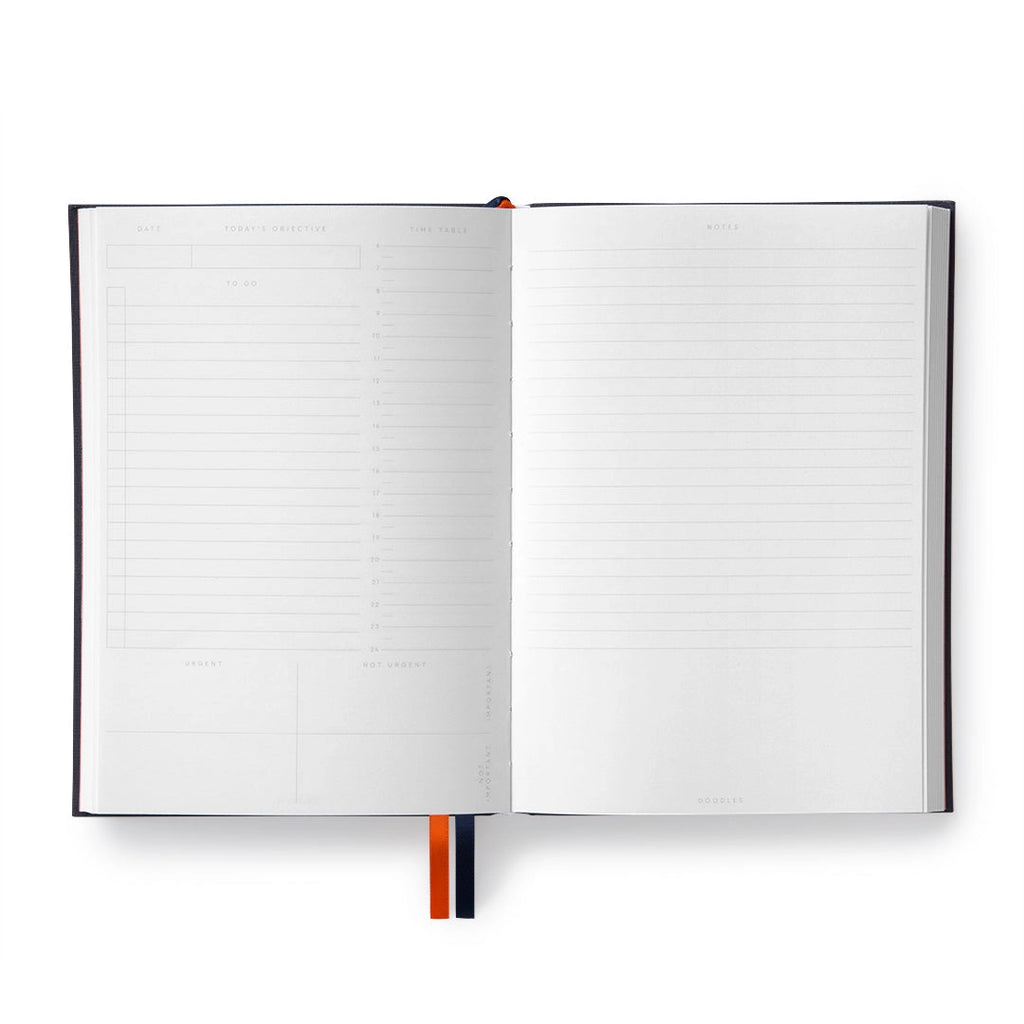 Off-Black Fabric Daily Planner