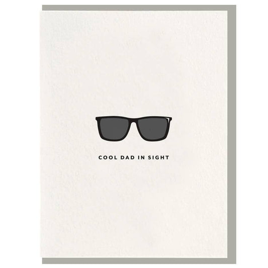 Cool Dad - Letterpress Father's Day Greeting Card