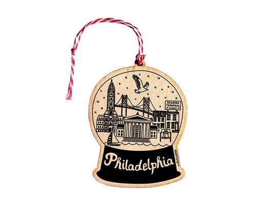 Philadelphia Wood Ornament