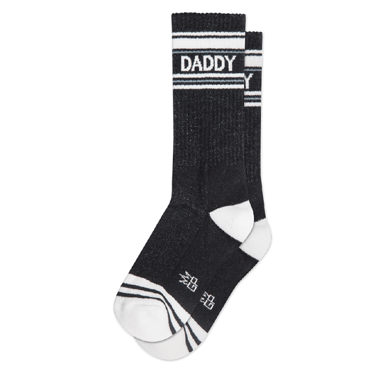 Daddy Black Gym Crew Socks