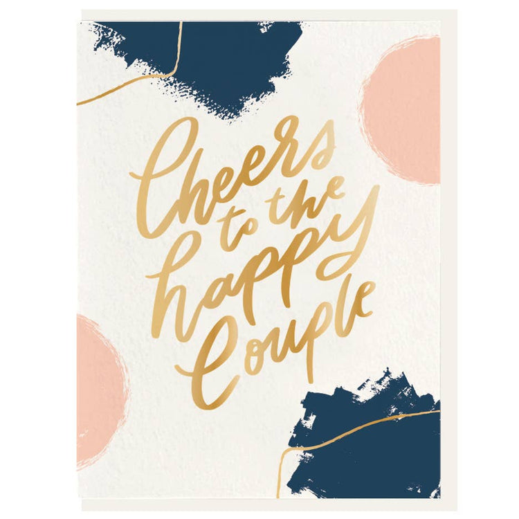 Happy Couple Cheers Card
