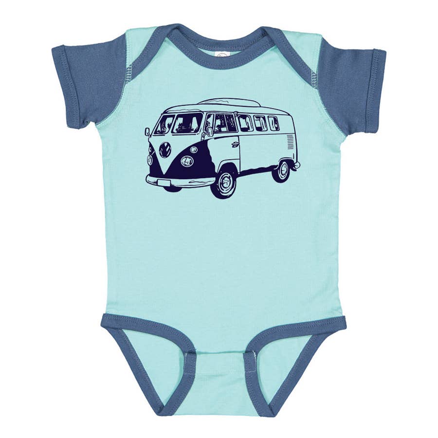 Hippy Bus Baby Bodysuit: 3/6 Month