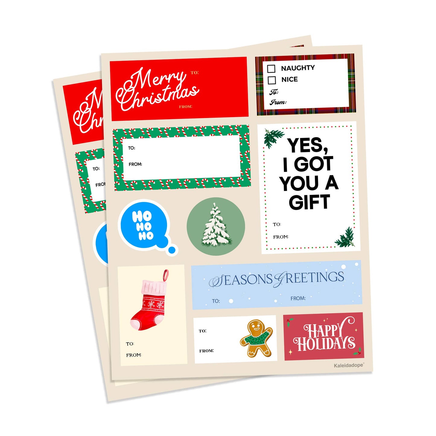 Holiday Gift Tag Stickers