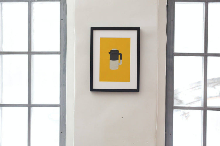 Ceramic French Press Print (8x10)