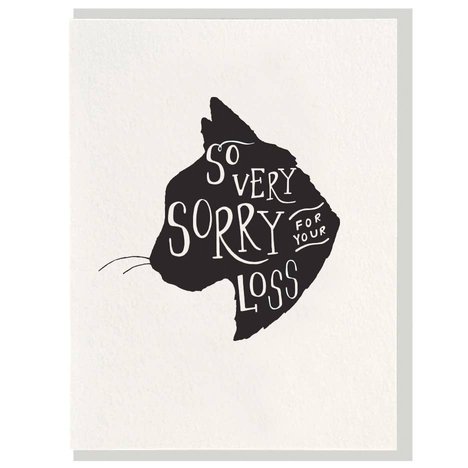 So Very Sorry Cat Card
