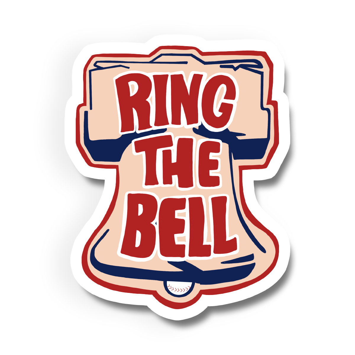 Philadelphia Phillies Baseball Ring The Bell Vinyl Sticker