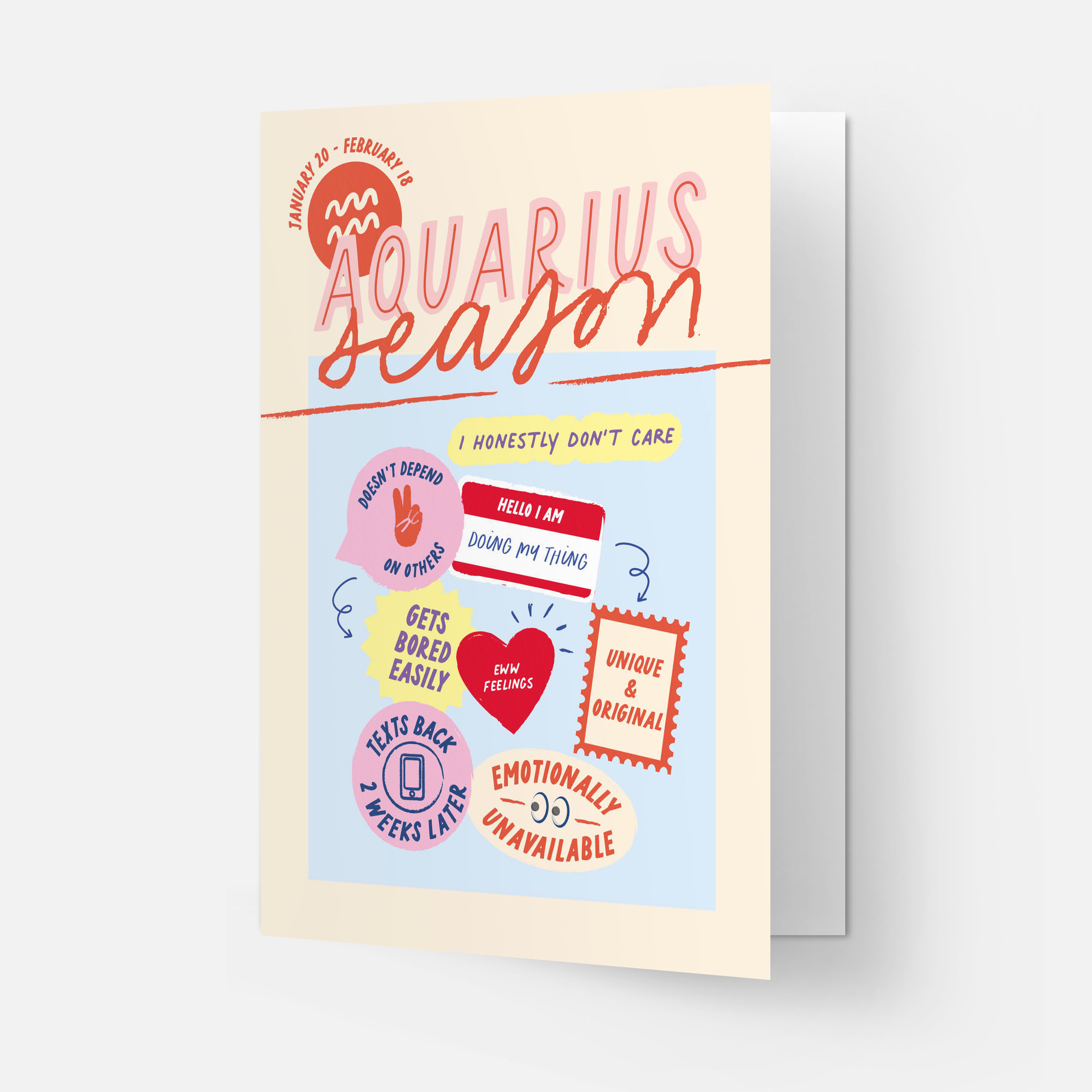 ZODIAC Aquarius Card