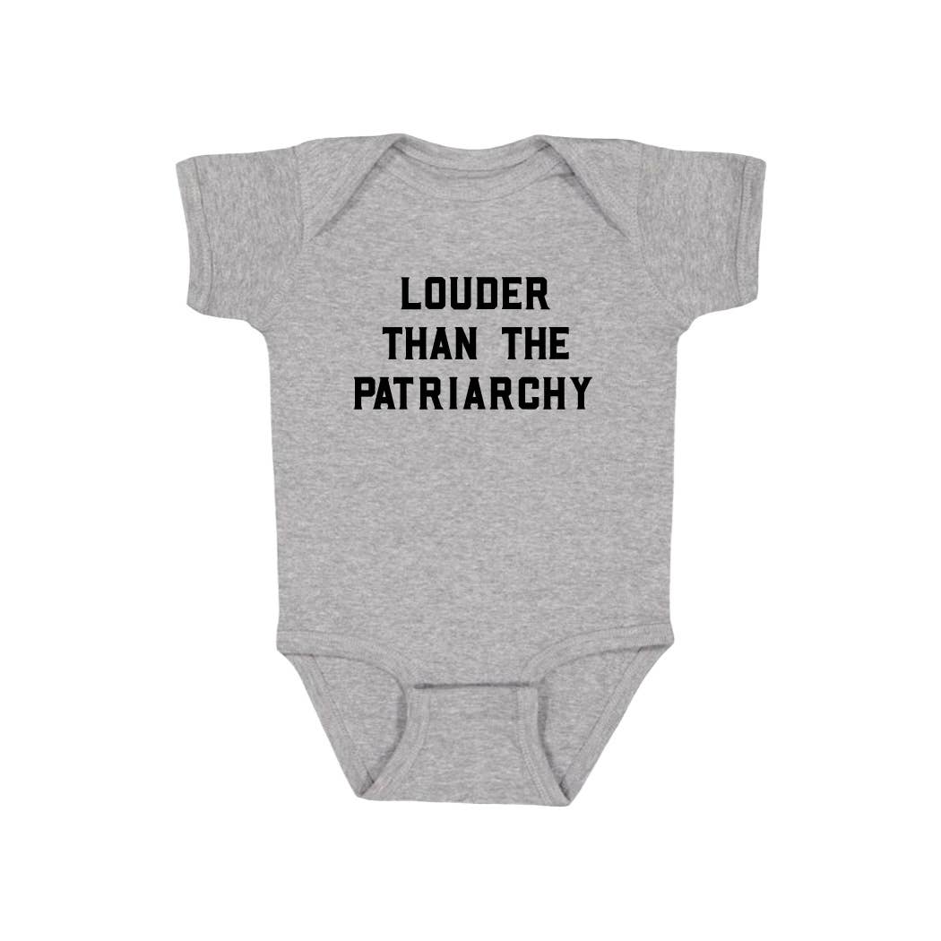 Louder Than The Patriarchy Onesie (3-6M)