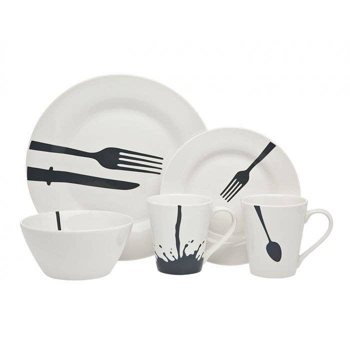 16pc Acme Diner Dinnerware