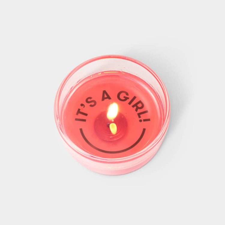 Secret Message Candle - It's A Girl!