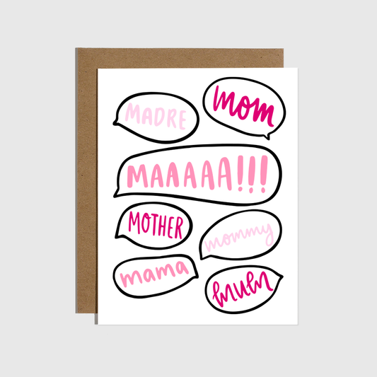 Word Bubbles Card