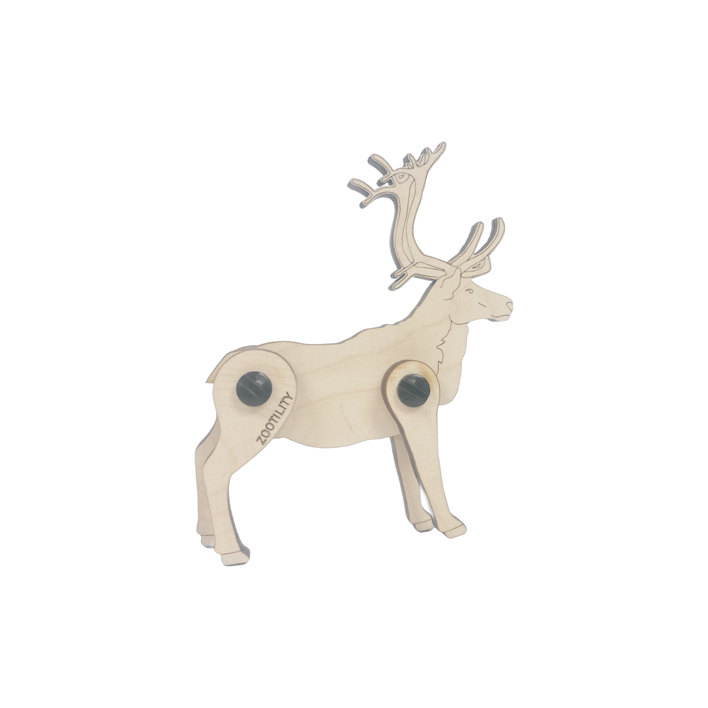 Wooden 3D Puzzle Toy - Mountain: Reindeer
