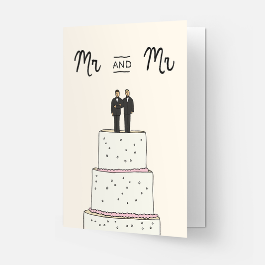 Wedding cake greeting card