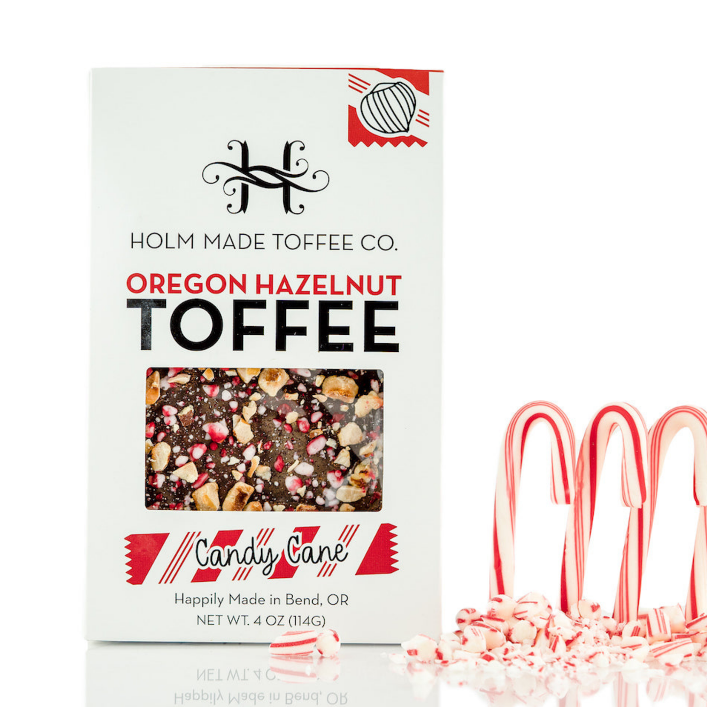 Candy Cane - Oregon Hazelnut Toffee