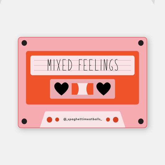 Mixed Feelings - Mix Tape - Vinyl Sticker