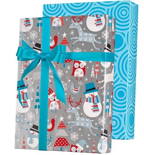 Snowplay Reversible Gift Wrap