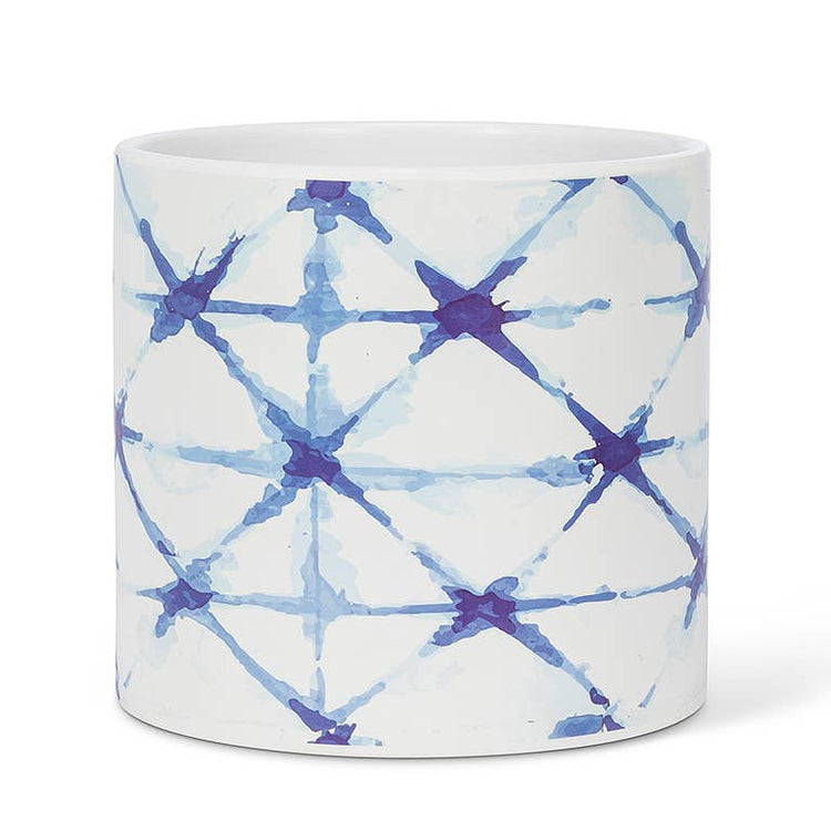 Large Shibori Tie Dye Planter