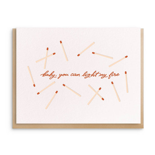 Matches Valentine Greeting Card