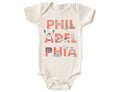 Philadelphia Font One-Piece: 3-6 months