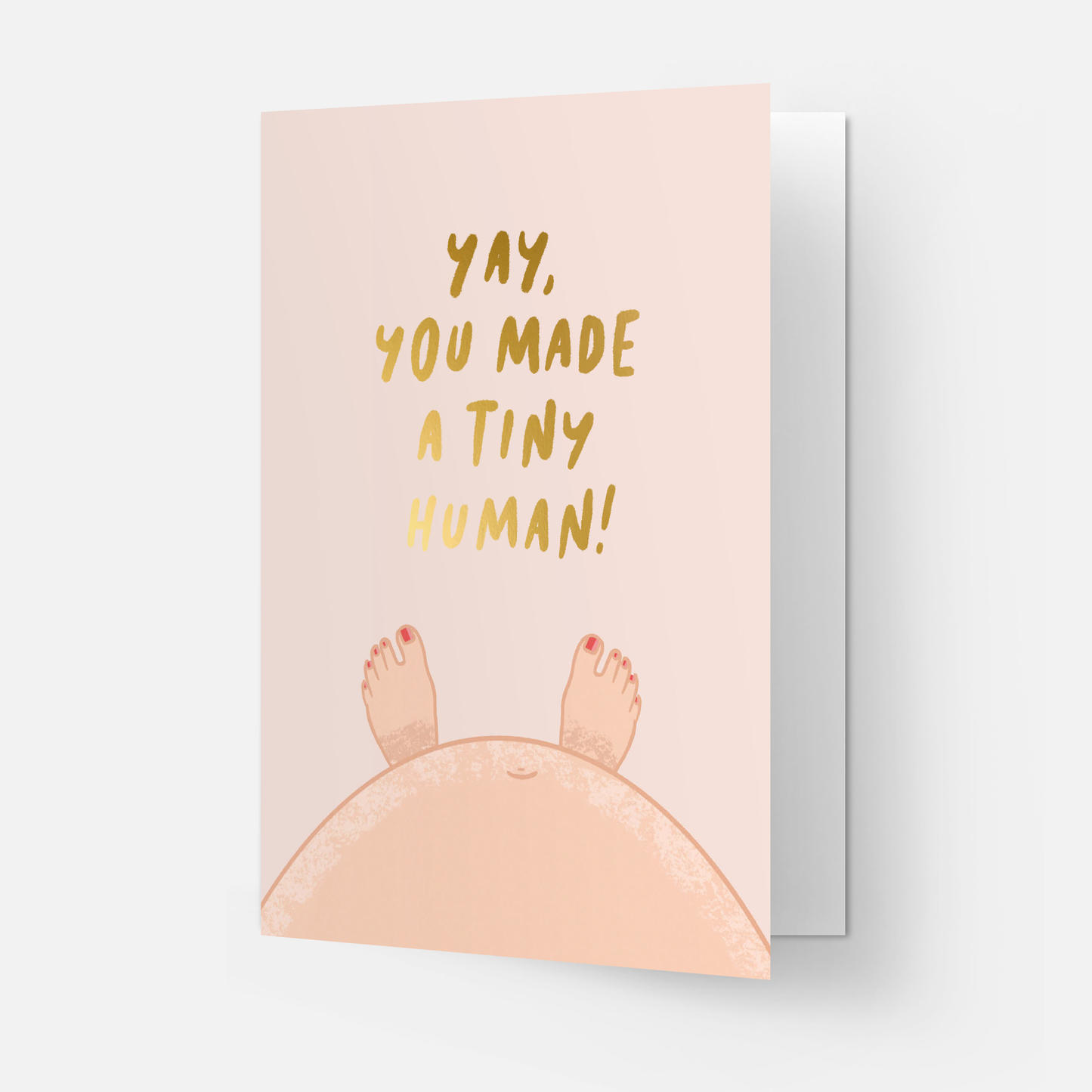 Tiny human greeting card