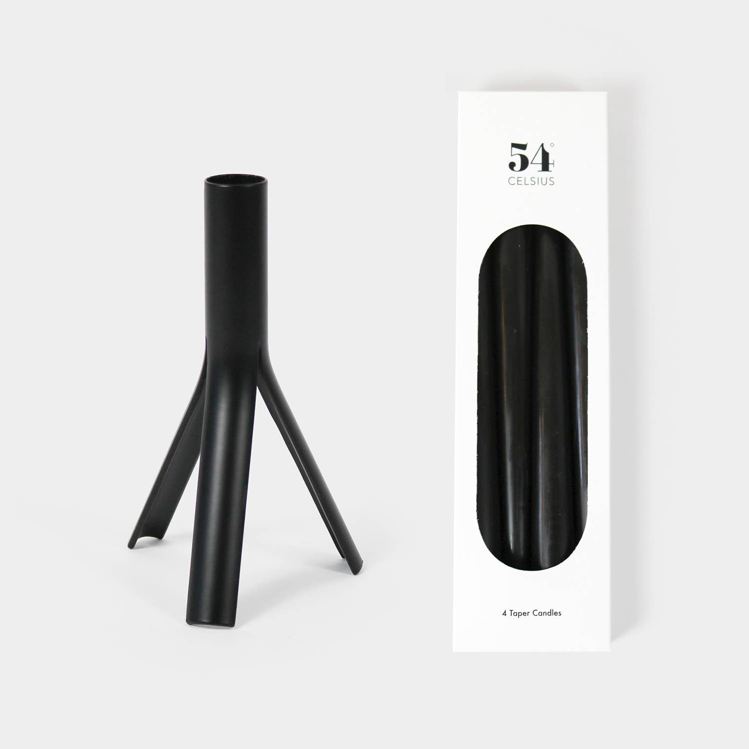 Rocket Candle Holder Black