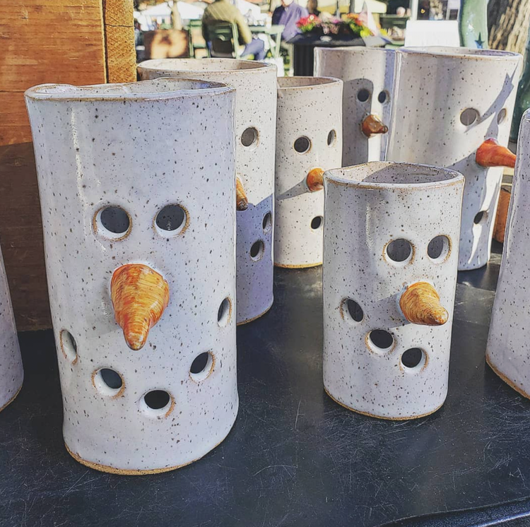 Snowman Candle Holder Medium
