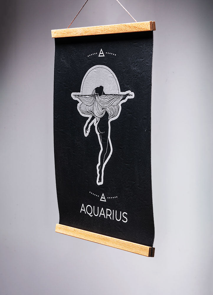 Aquarius (Jan. 20 – February 18) - Zodiac Wall Art