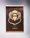 Aries (March 21 - April 19) - Zodiac Wall Art (12x18)