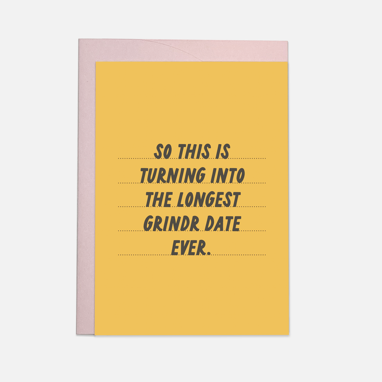 Grindr Date Card