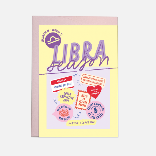 ZODIAC Libra greeting card