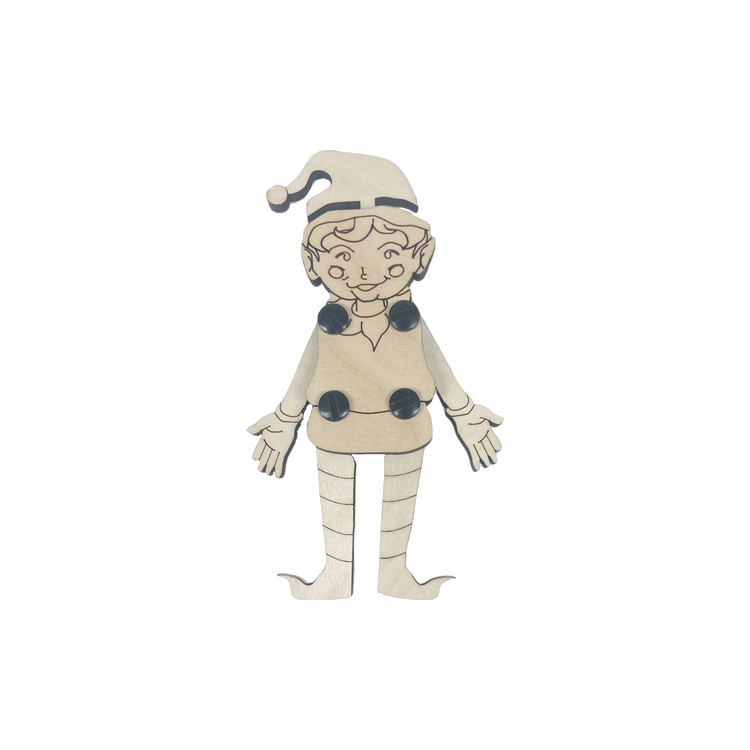 Wooden 3D Puzzle Toy - Elf