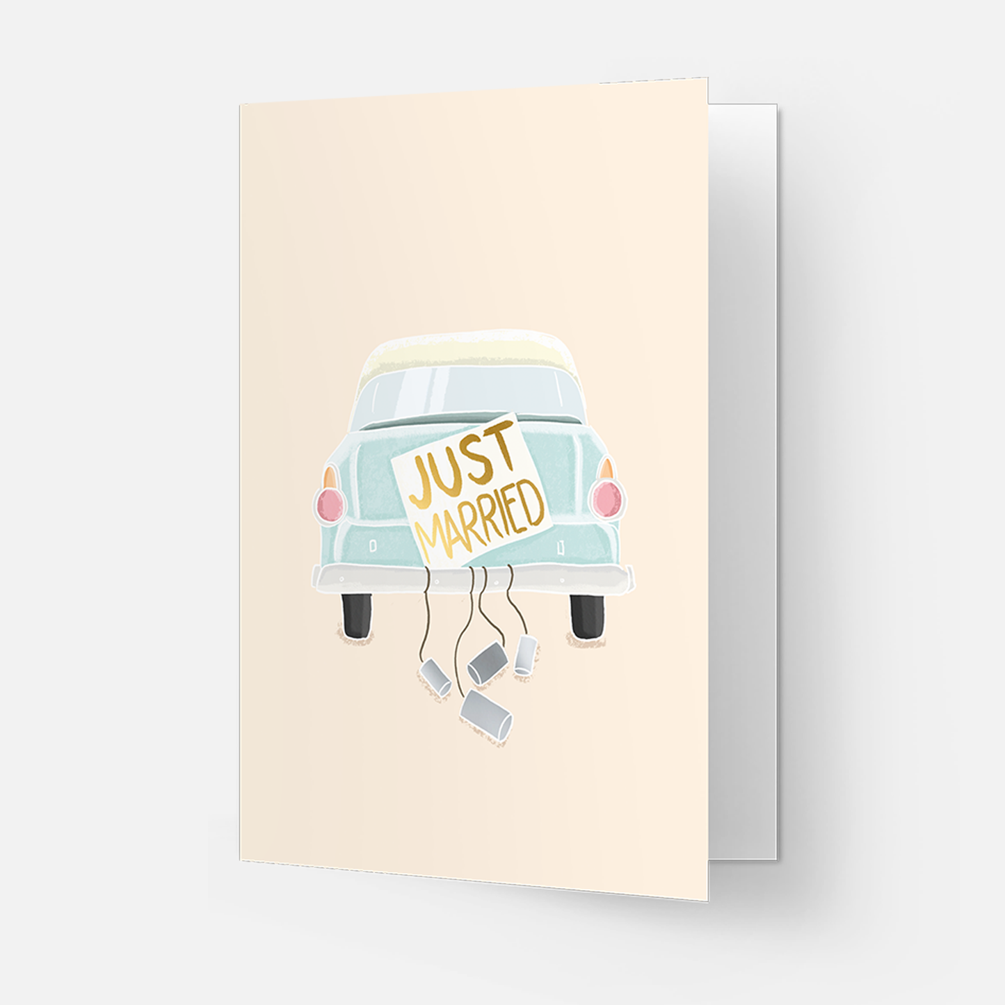 Just Married greeting card