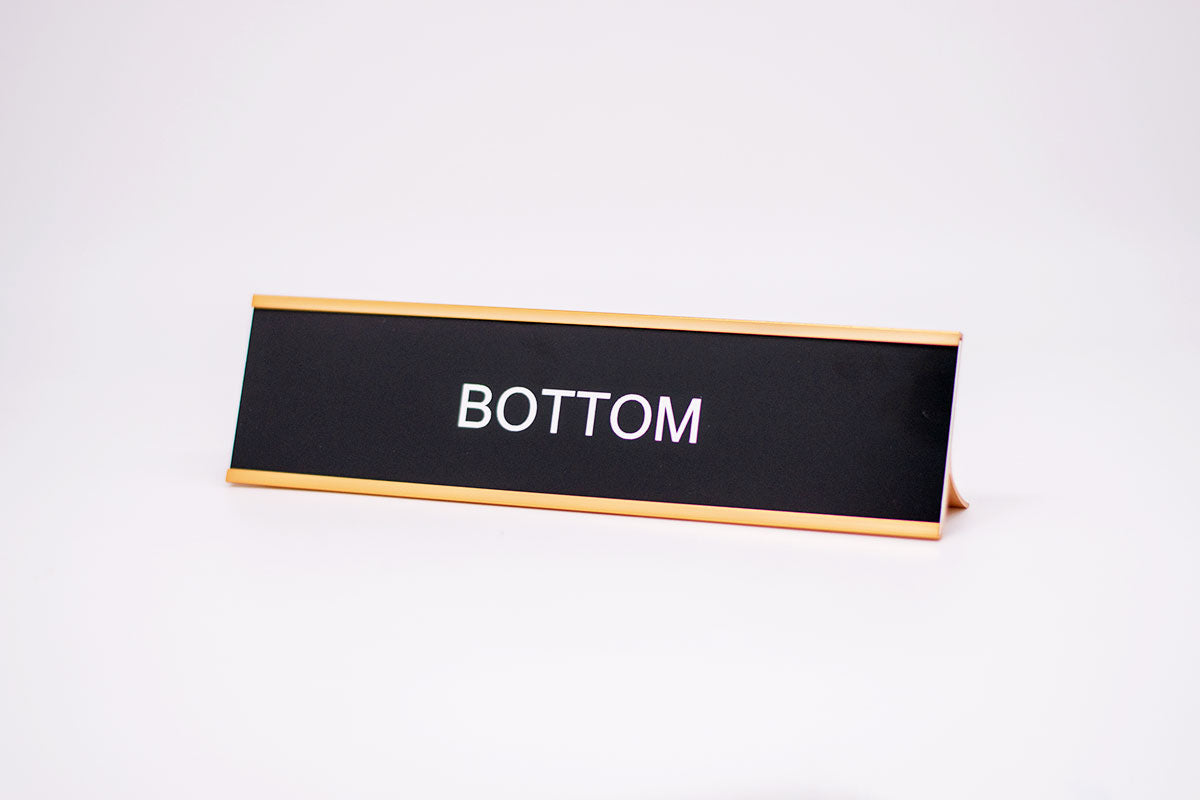 Bottom Desk Name Plate