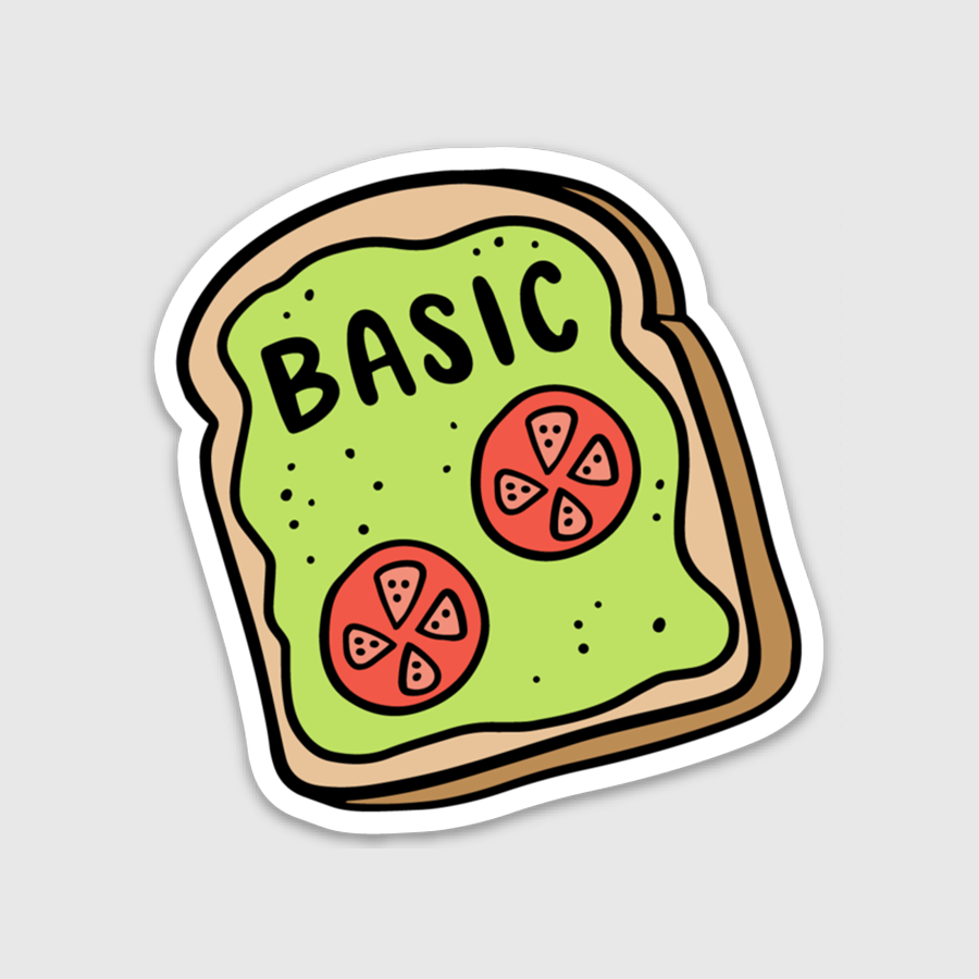 Avocado Toast Basic Sticker