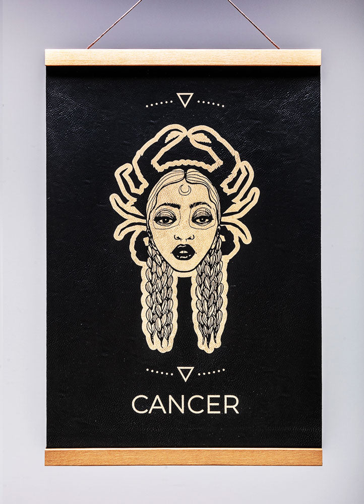 Cancer (June 21 – July 22) - Zodiac Wall Art (12x18)