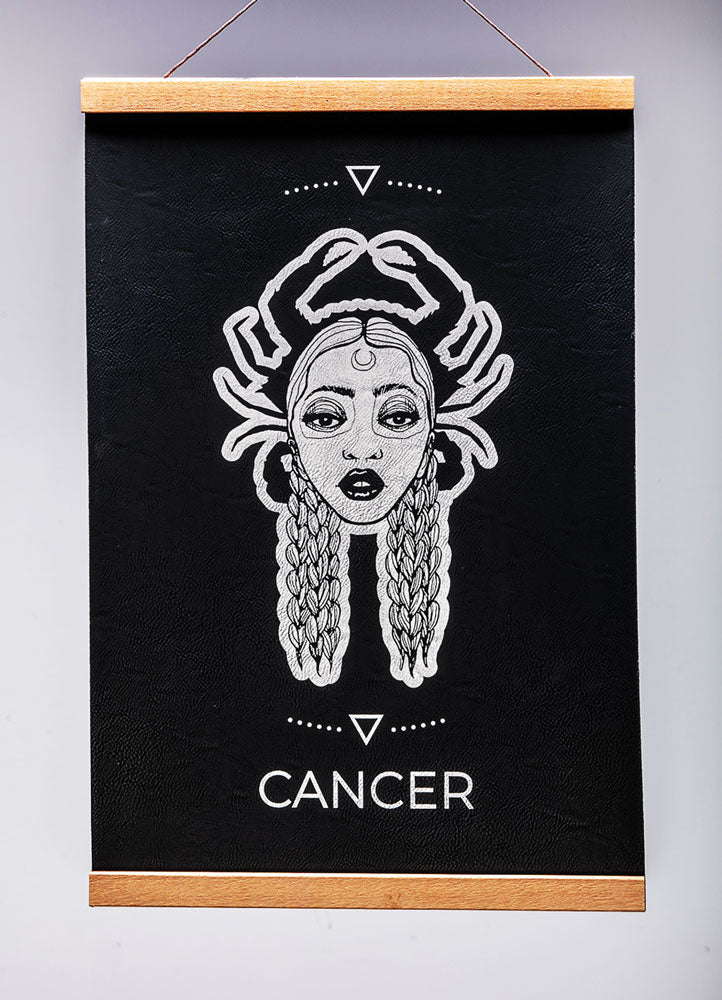 Cancer (June 21 – July 22) - Zodiac Wall Art (12x18)