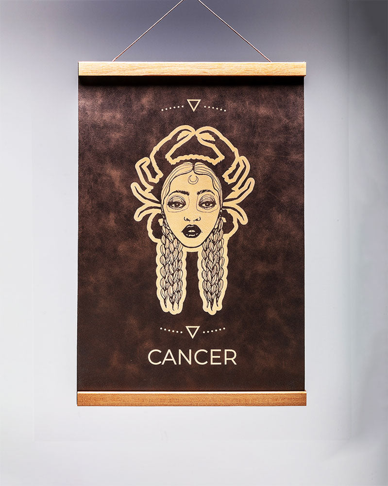 Cancer (June 21 – July 22) - Zodiac Wall Art (12x18)