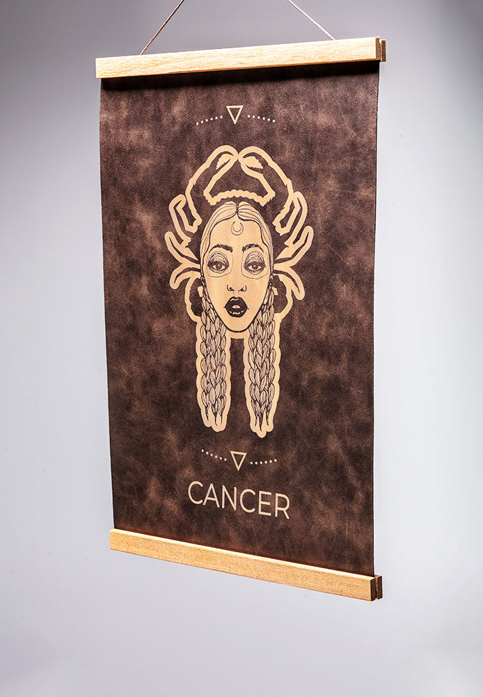 Cancer (June 21 – July 22) - Zodiac Wall Art (12x18)