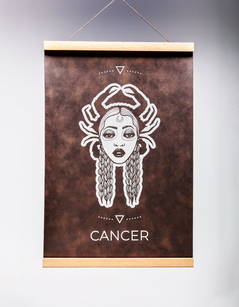 Cancer (June 21 – July 22) - Zodiac Wall Art (12x18)
