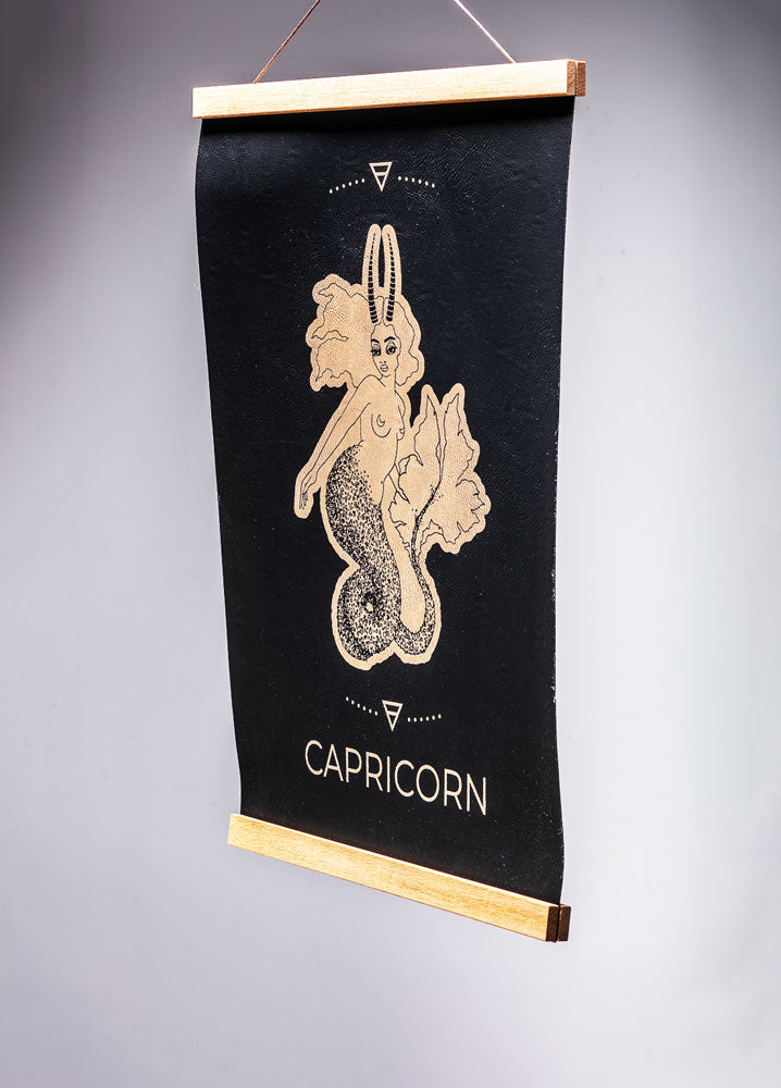 Capricorn (Dec. 22 – Jan. 19) - Zodiac Wall Art (12x18)