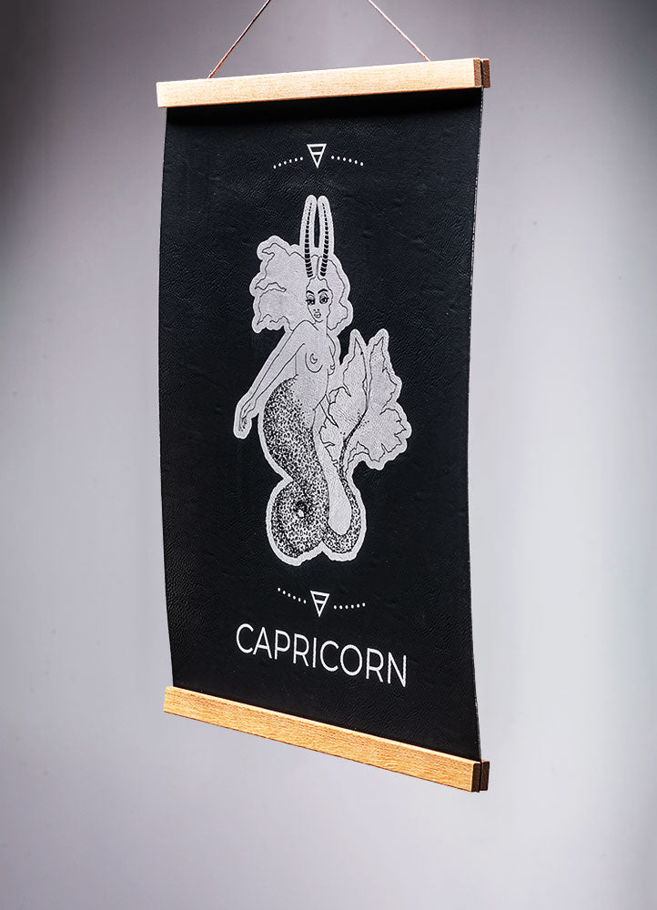 Capricorn (Dec. 22 – Jan. 19) - Zodiac Wall Art (12x18)