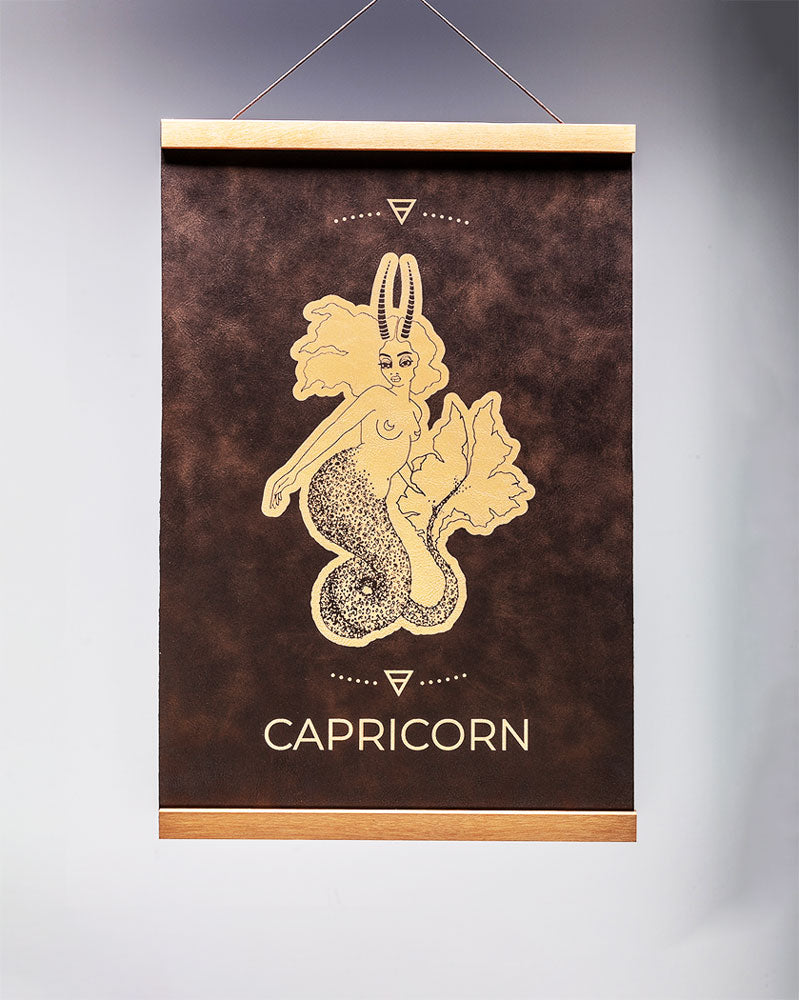 Capricorn (Dec. 22 – Jan. 19) - Zodiac Wall Art (12x18)