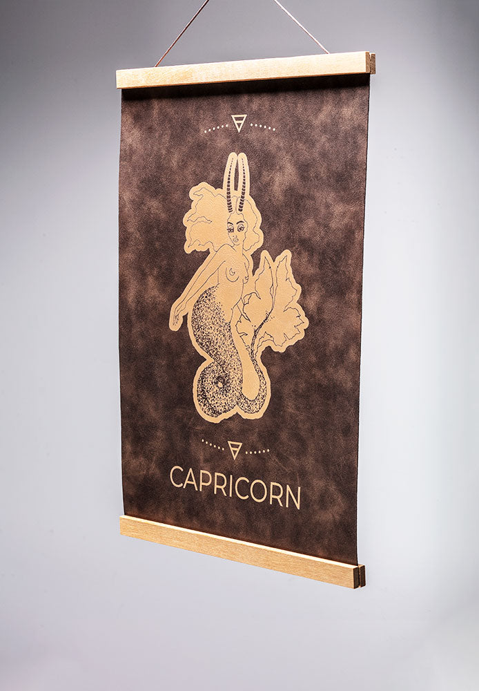 Capricorn (Dec. 22 – Jan. 19) - Zodiac Wall Art (12x18)