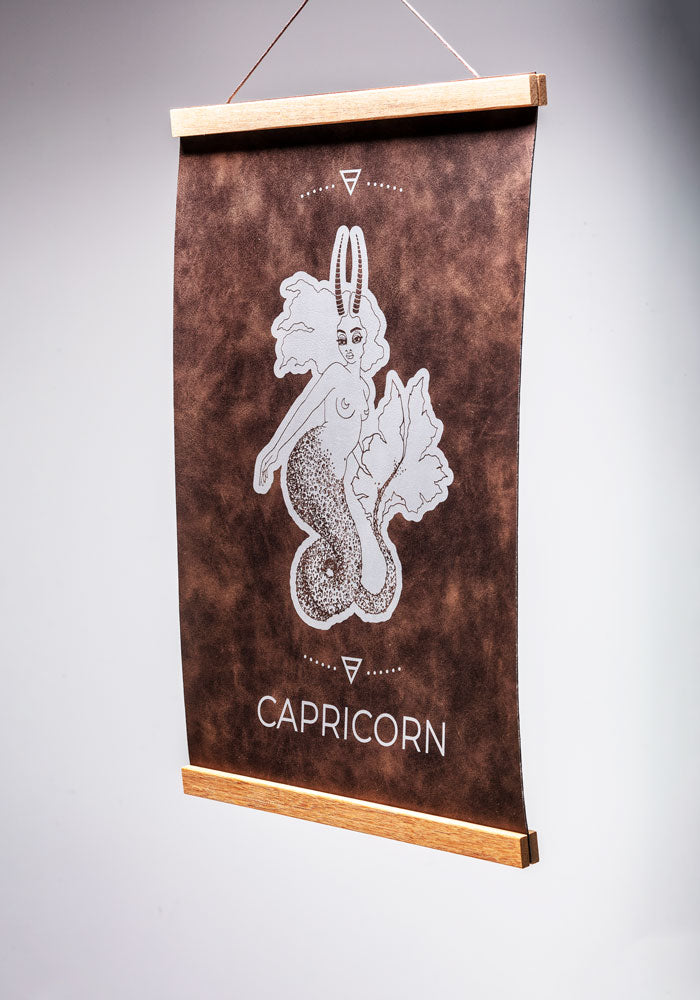 Capricorn (Dec. 22 – Jan. 19) - Zodiac Wall Art (12x18)