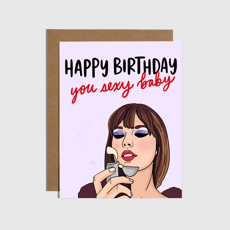 Sexy Baby Birthday Card