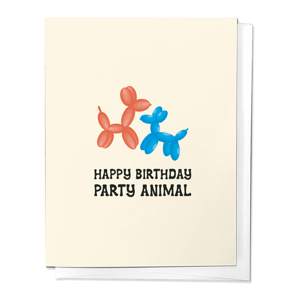 Happy Birthday Party Animal Greeting Card