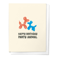 Happy Birthday Party Animal Greeting Card